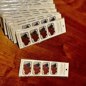 American Flag greeting card seals